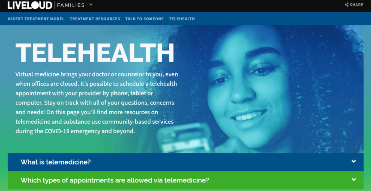 LiveLOUD Families’ Telehealth Information – East Haddam Youth & Family ...